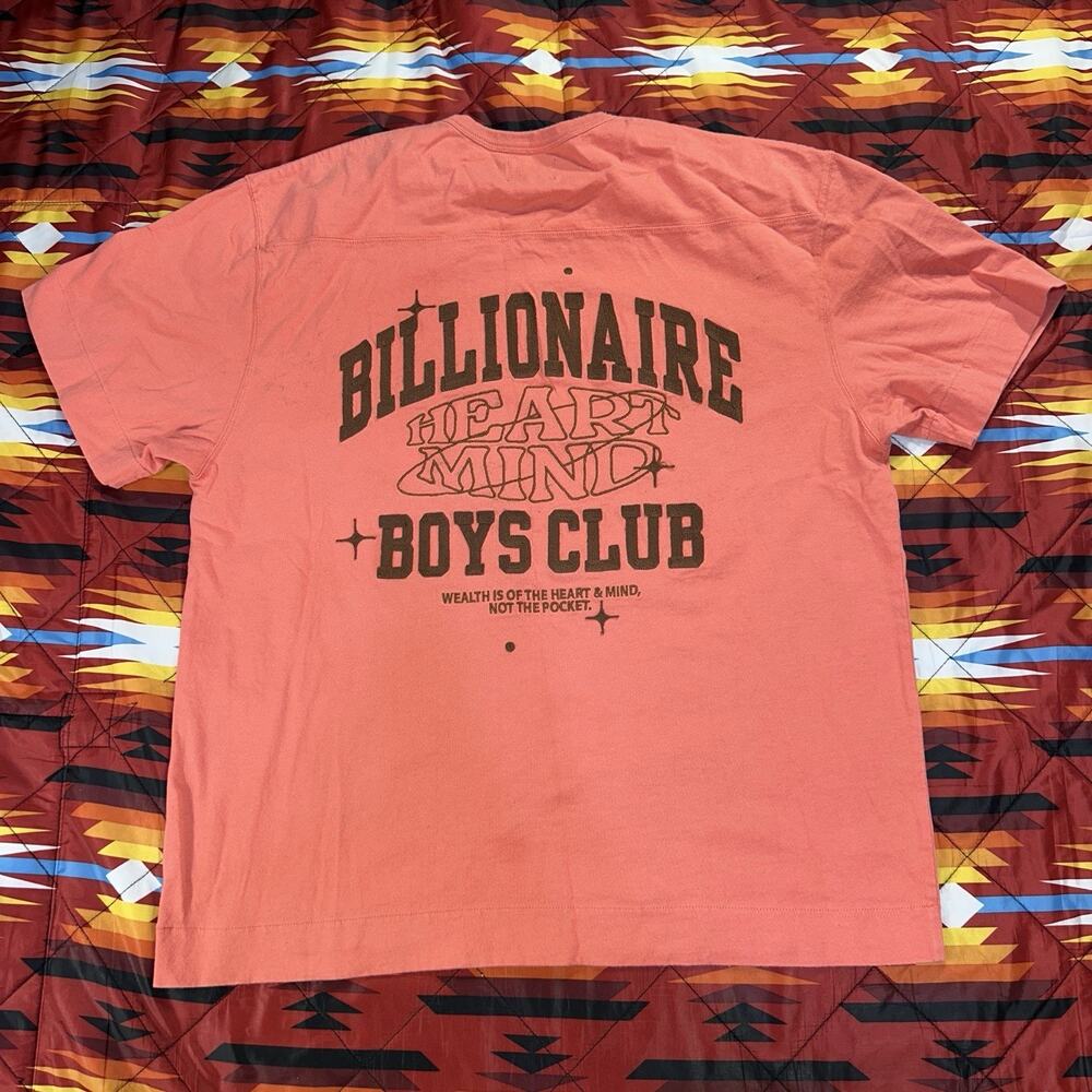 BBC Billionaire Boys Club Astronaut Helmet Embroidered Pink T-Shirt Men’s Sz XL - Picture 6 of 11